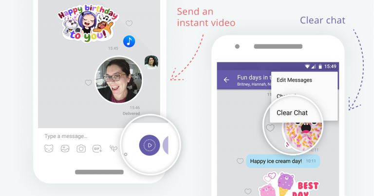 how to clear viber chat